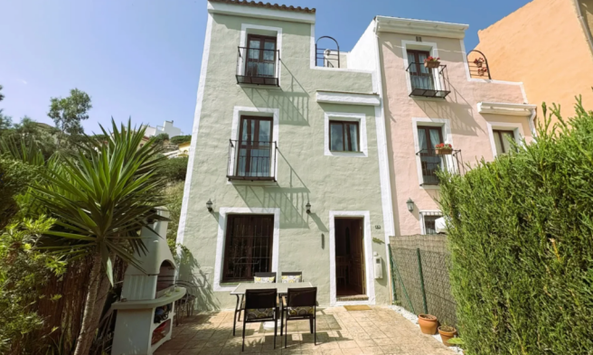 Rear of townhouse