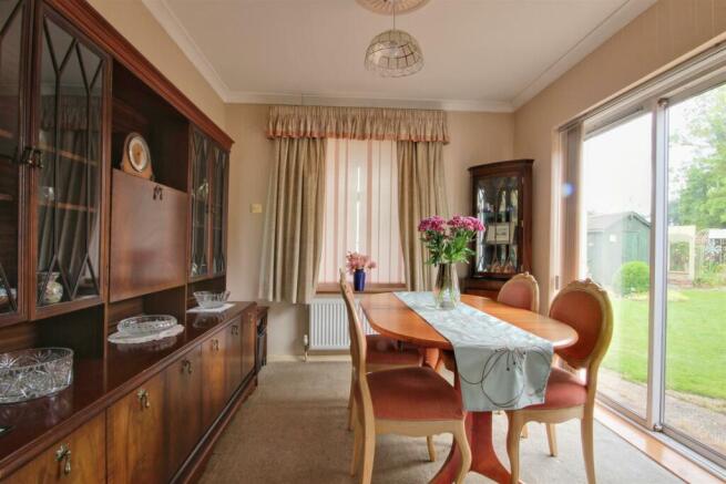 Dining Room with patio doors