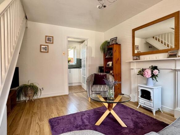 Sitting room leading to the kitchen