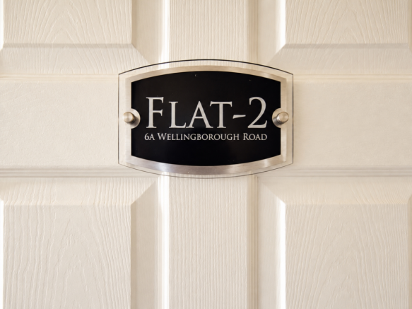 Elegant Flat-2 Door Plaque