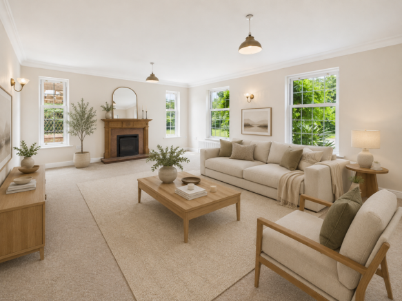 Living Room - AI staged