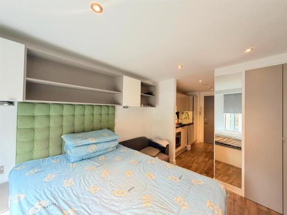 Open plan living / kitchen / bedroom