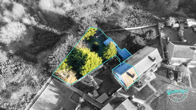 Above and gardens to the rear