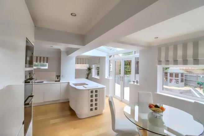 Kitchen and dining area