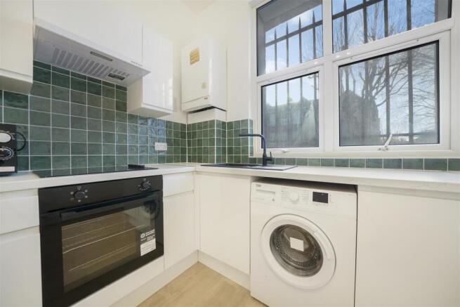 Kitchen with sitting area