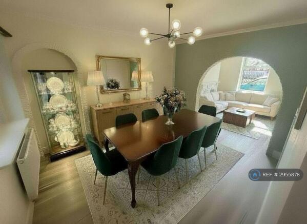 Dining Room Staged ¿ Unfurnished Property