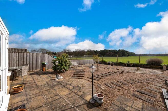 Rear garden- country views