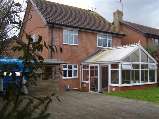 Rear of property