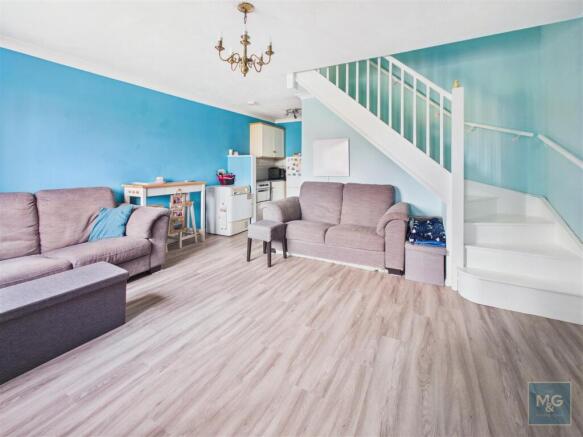 Open plan kitchen and living space