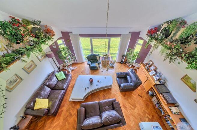 Elevated shot of the lounge