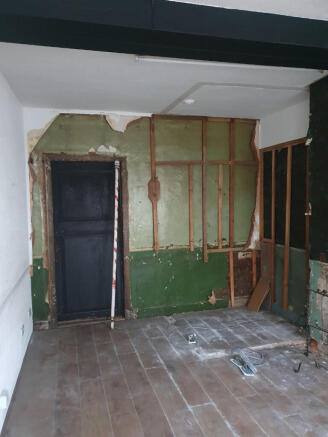 Back of former shop