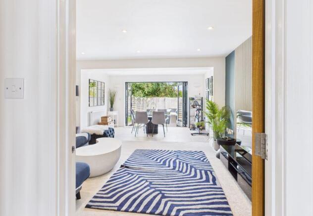 Hallway to living room