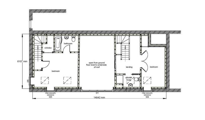 Barn Conversion - Castlemorton - Proposed first fl