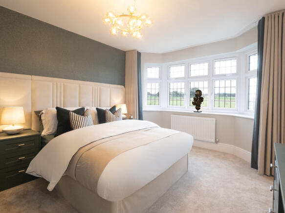 Main bedroom of the Canterbury, a 4 bedroom house