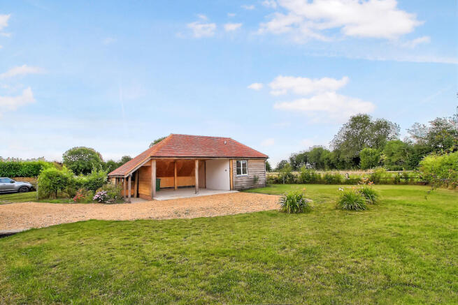 Garden and barn view