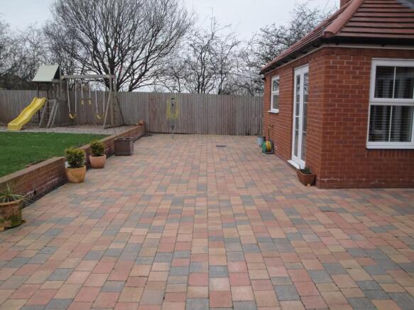 large rear patio