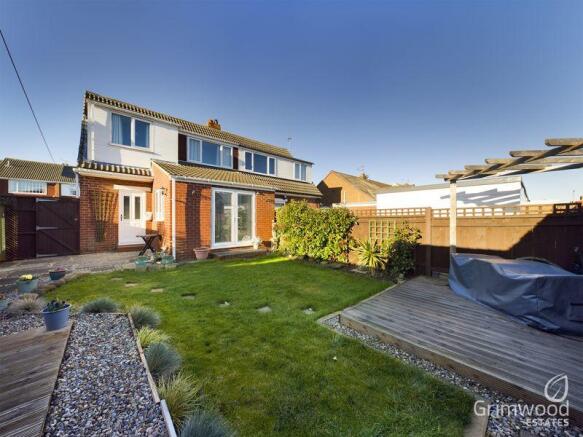 Rear of property