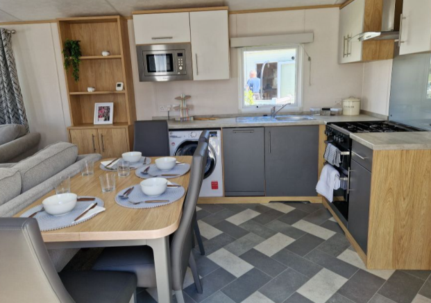 Bright open plan lounge inside Carnaby Silverdale