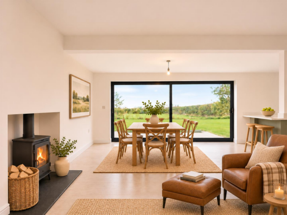 Modern Country Dining Room with Garden Views (1).p