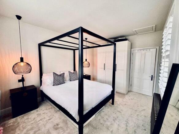 Bedroom 2 with hill views