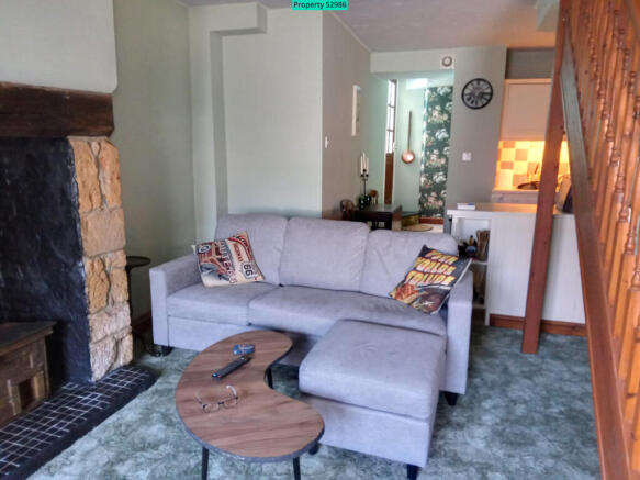 Lounge going into kitchen