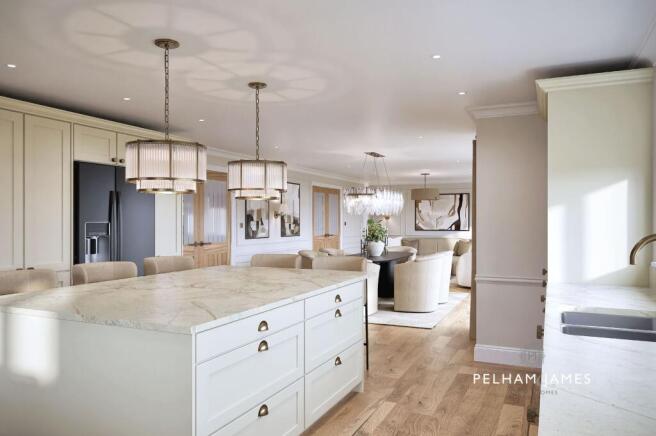 Open Plan Kitchen Dining, Sycamore House, Stonefield Close, Rippingale (rendered image)
