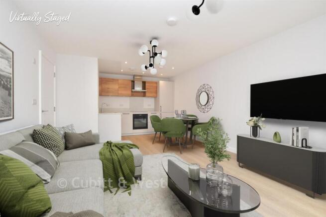 Staged Lounge Kitchen Diner