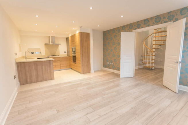 Kitchen & Large Living Room
