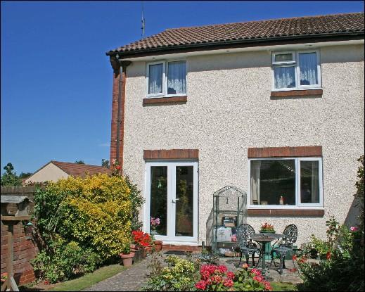Rear of property