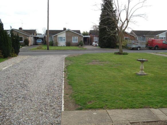 driveway and front