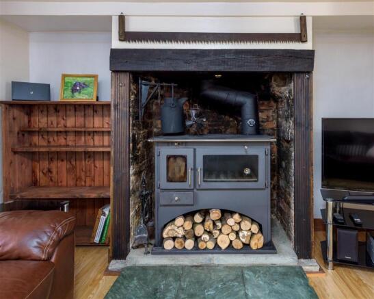 Wood Burner in Lounge