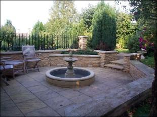 Patio And Fountain