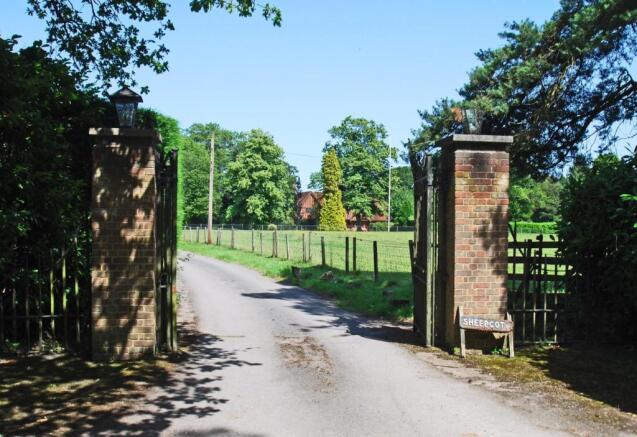 Entrance and drive