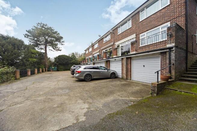 Rear view inc garage