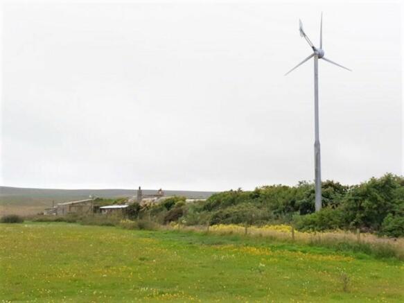 Hosted wind turbine
