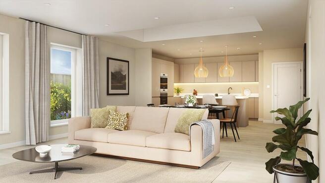 Living/Kitchen CGI