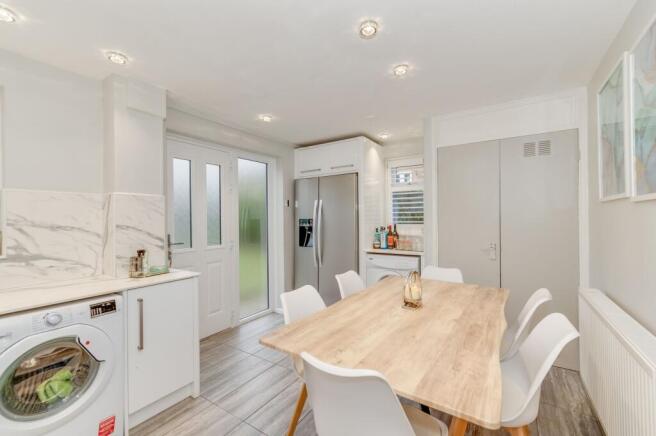 KITCHEN, DINER AND LIVING ROOM