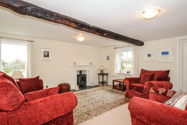 Lounge with woodburner