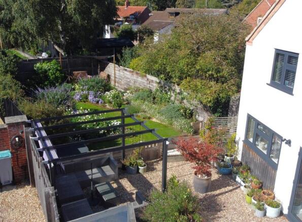 Elevated Rear Garden View 115
