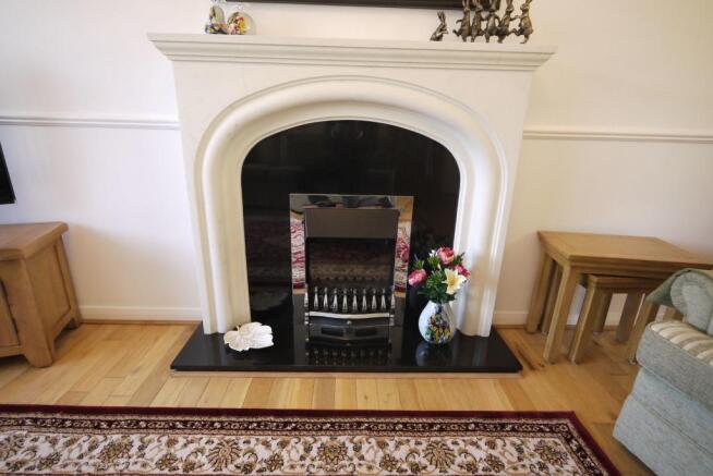 Lounge fireplace