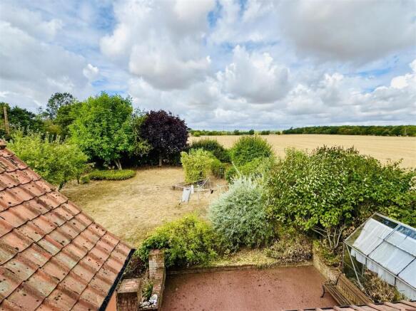 VIEW OF GARDENS AND FIELDS FROM 1st FLOOR