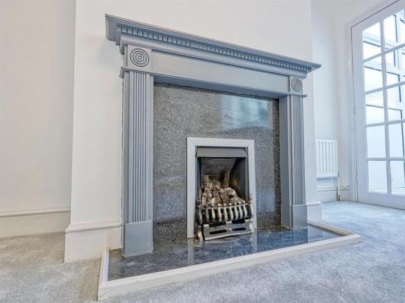 dining room - fireplace