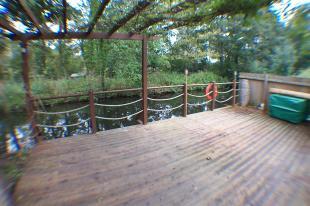 decked area