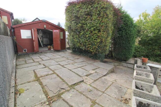 Rear garden storage shed