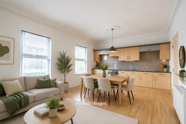 STAGED KITCHEN / LIVING