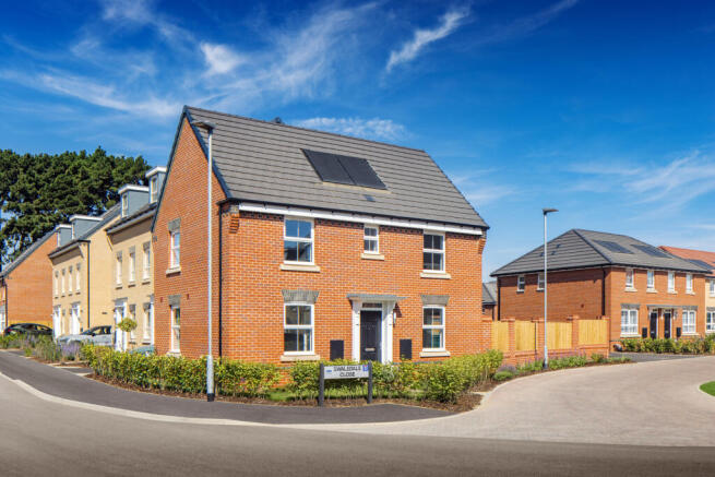 External of the Hadley Primrose street scene at Fairway Gardens