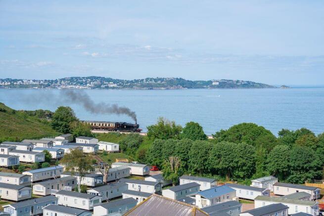 Aerial Sea Views at Waterside Holiday Park, Devon