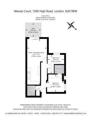 Flat 4, Wessex Court, 1500 High Road, London, N20