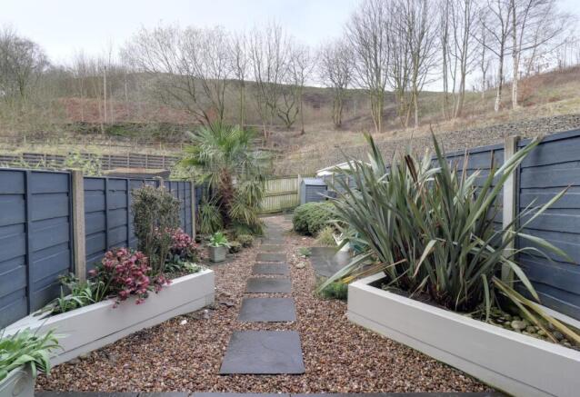Garden back of the property