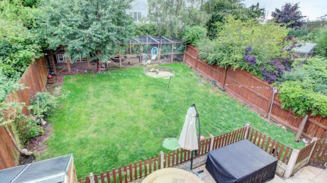 Rear Garden Elevated View